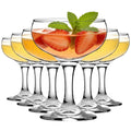 Clear 5.07 oz Stemmed Cocktail Glasses Set of 6 B197593