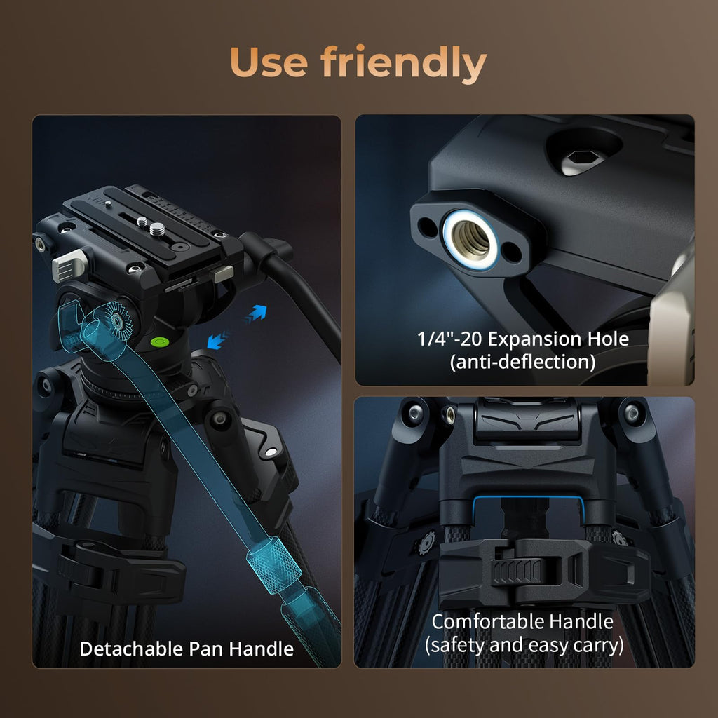 Carbon Fiber Tripod with Fluid Head B527