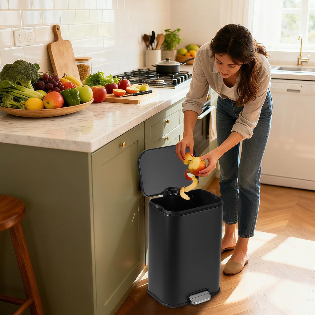 12L Stainless Steel Slim Trash Can S84687