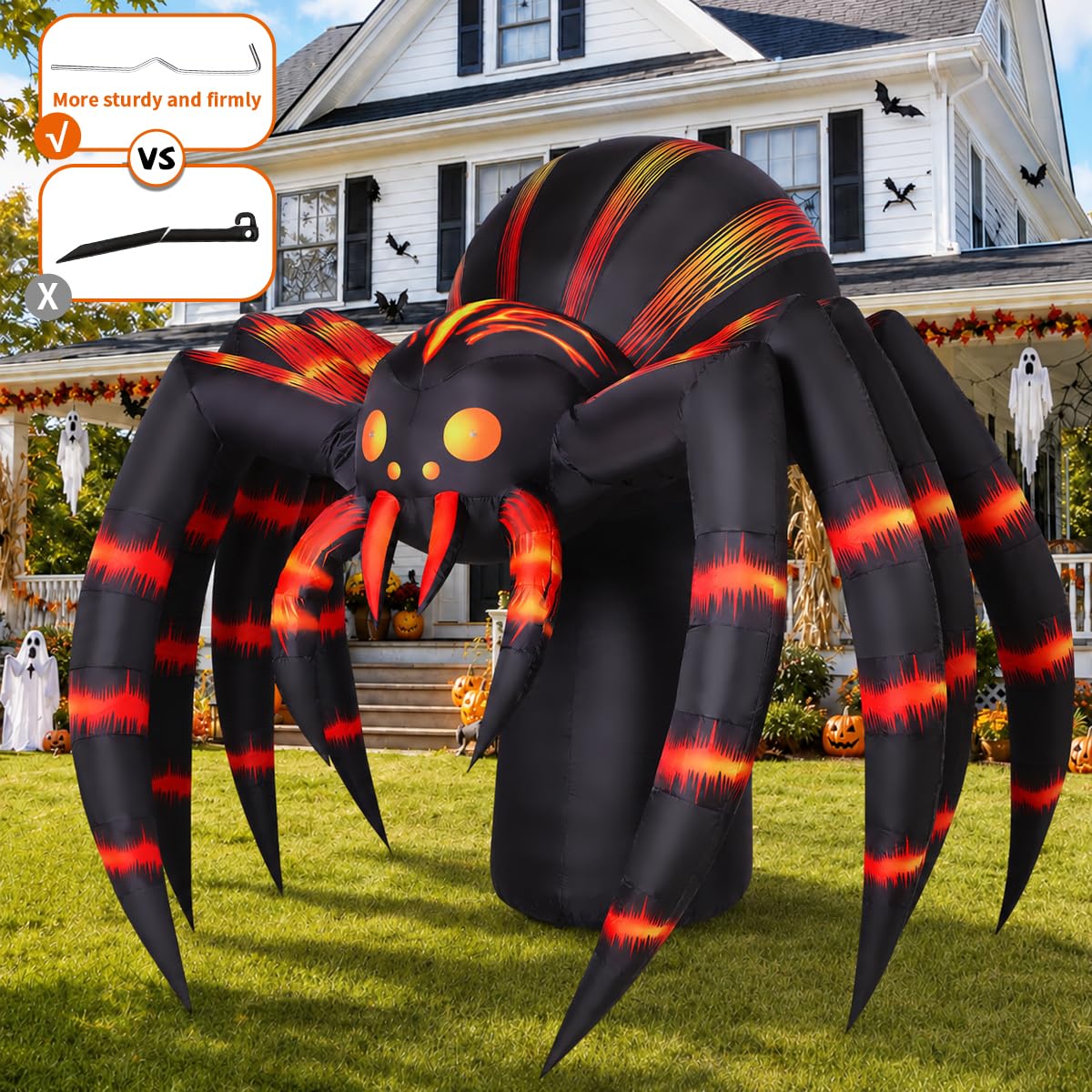 7FT Halloween Inflatables Yard Decor with LEDs O8093