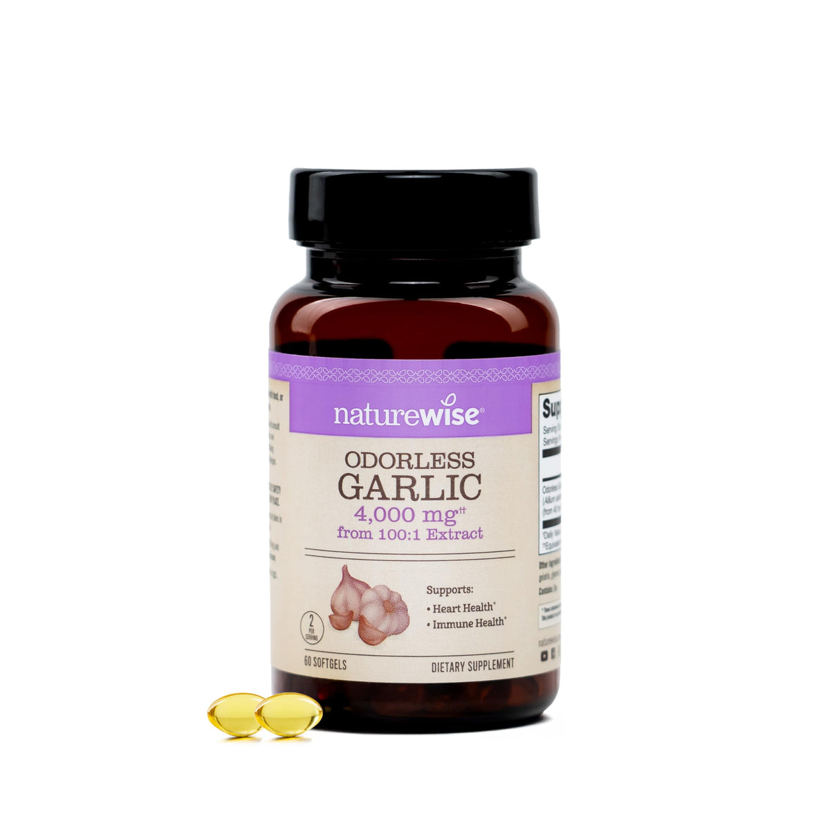 Odorless Garlic Supplement 4000mg 60 Count S18679