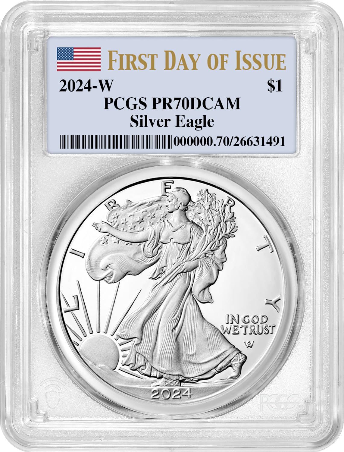 2024 American Silver Eagle PR70DCAM Y37201