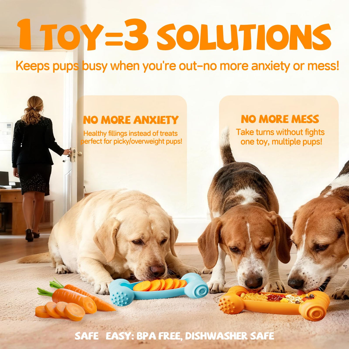 2-Pack Slow Feeder Chew Toy S43549