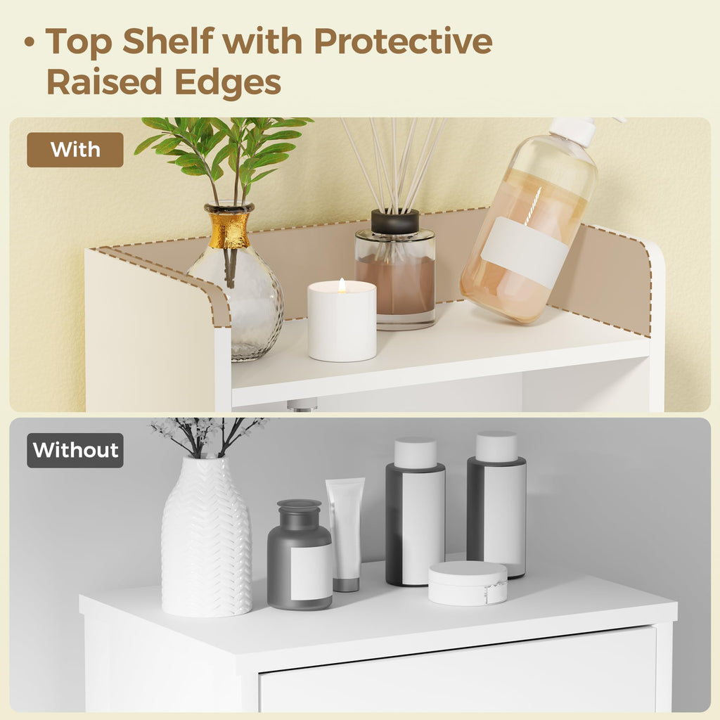 White 2 Door Bathroom Storage Cabinet O530514