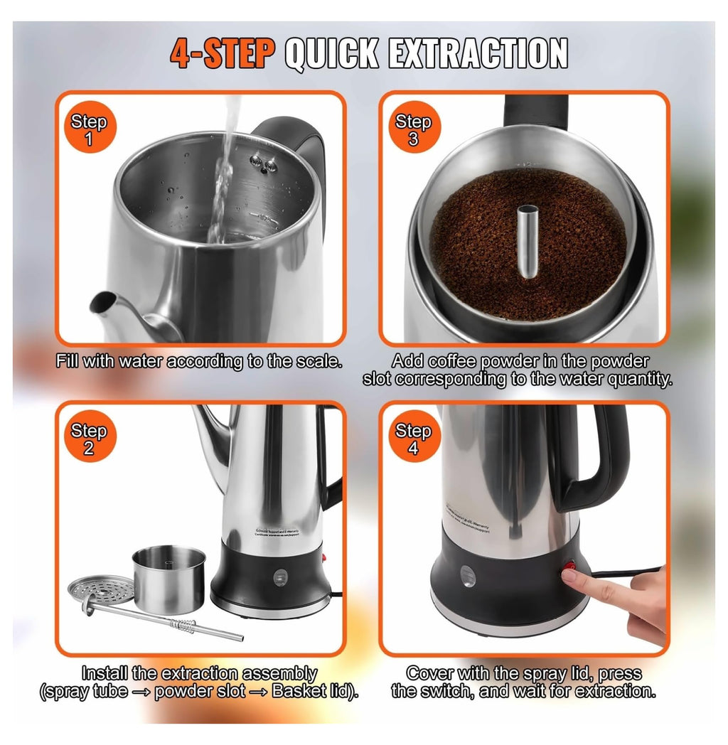 Stainless Steel Electric Coffee Percolator Z585262