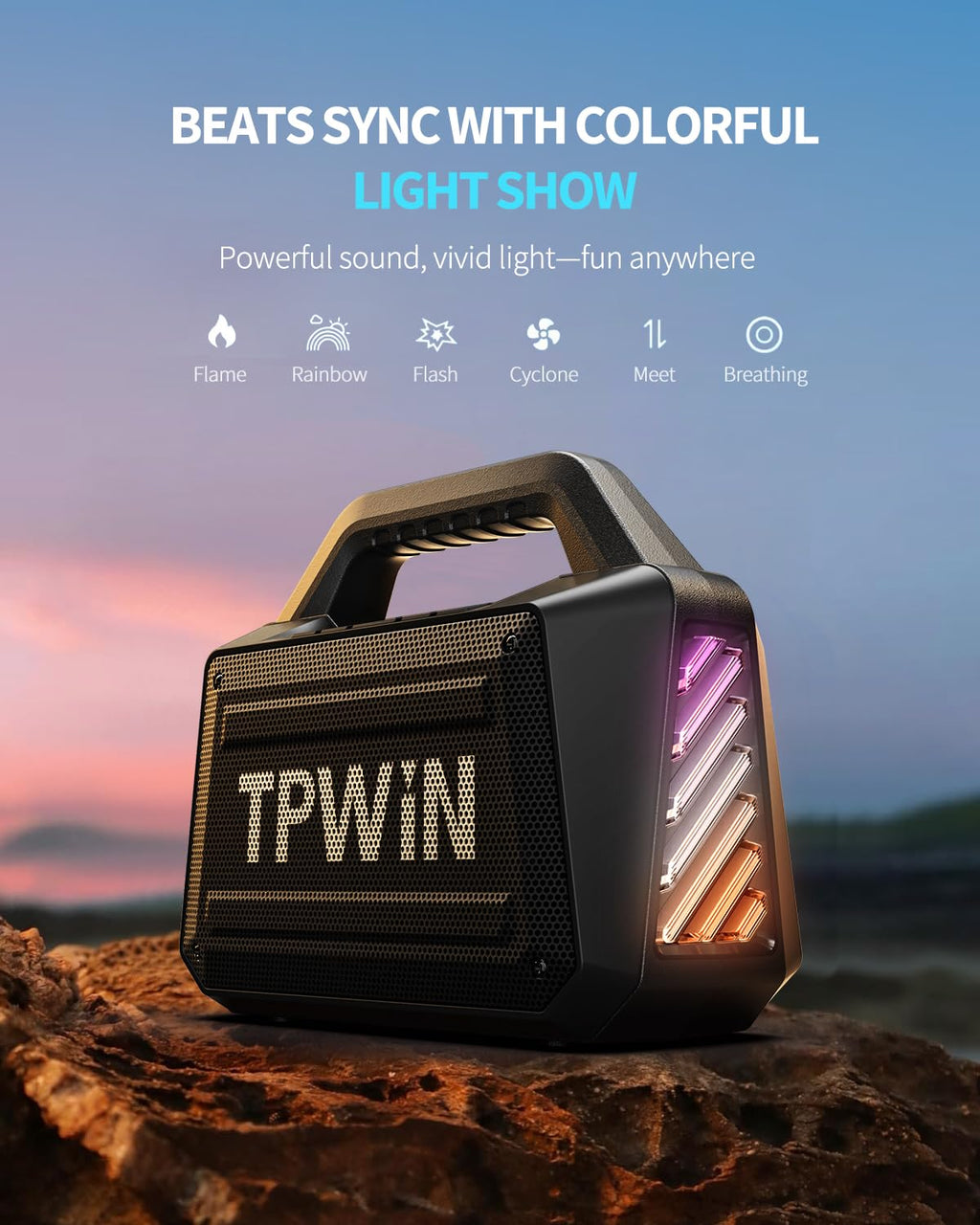 80W IPX6 Waterproof Portable Bluetooth Speaker F8505