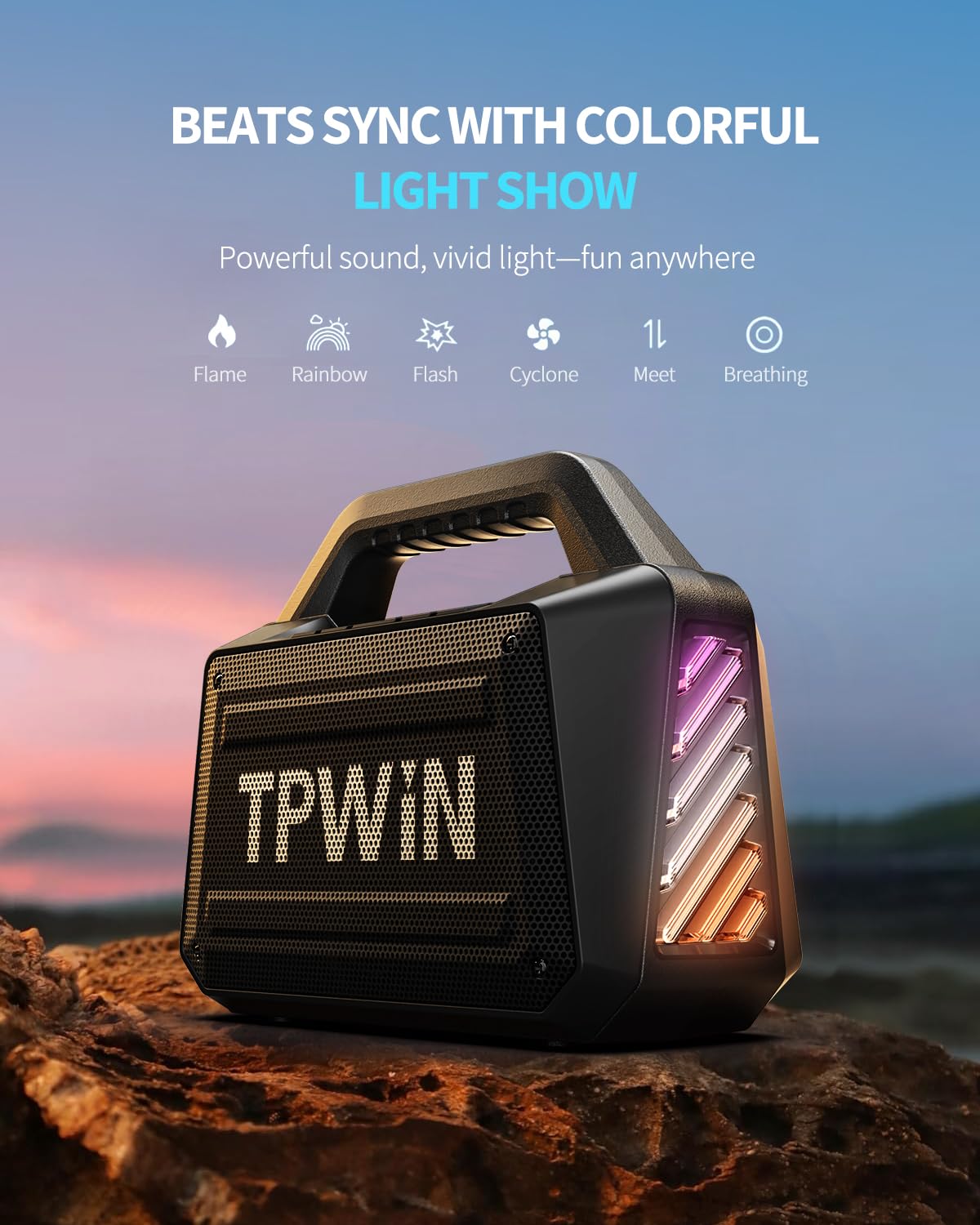 80W IPX6 Waterproof Portable Bluetooth Speaker F8505