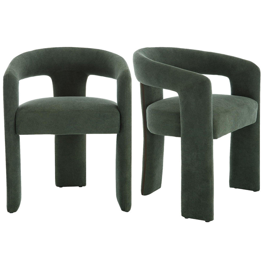 Green Upholstered Dining Chairs Set of 2 K19160