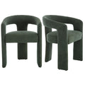 Green Upholstered Dining Chairs Set of 2 K19160