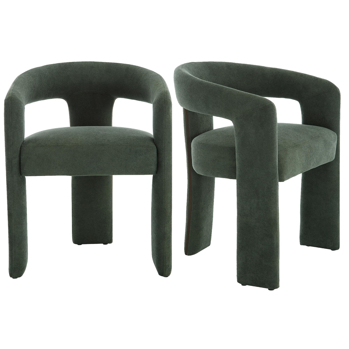 Green Upholstered Dining Chairs Set of 2 K19160