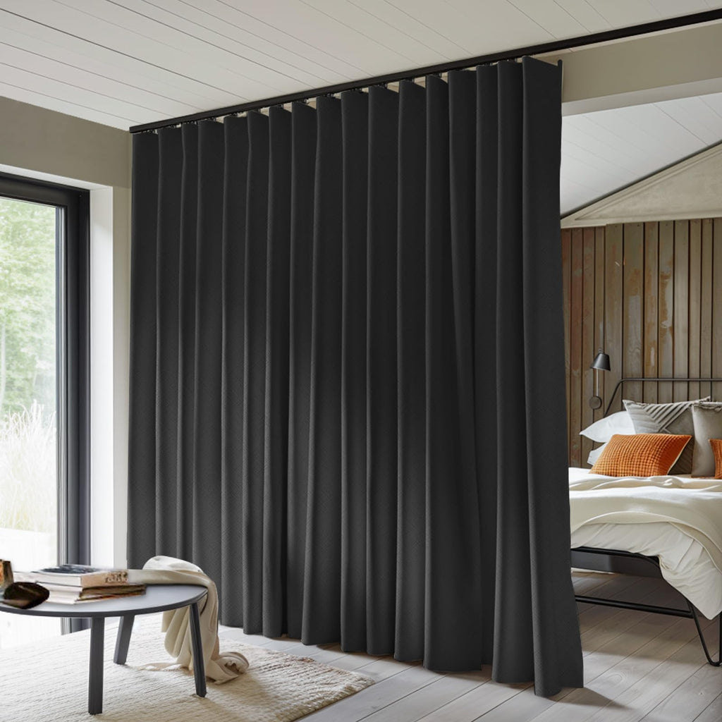 Blackout Thermal Insulated Room Divider Curtain Panel 8.3 ft x 7 ft P131
