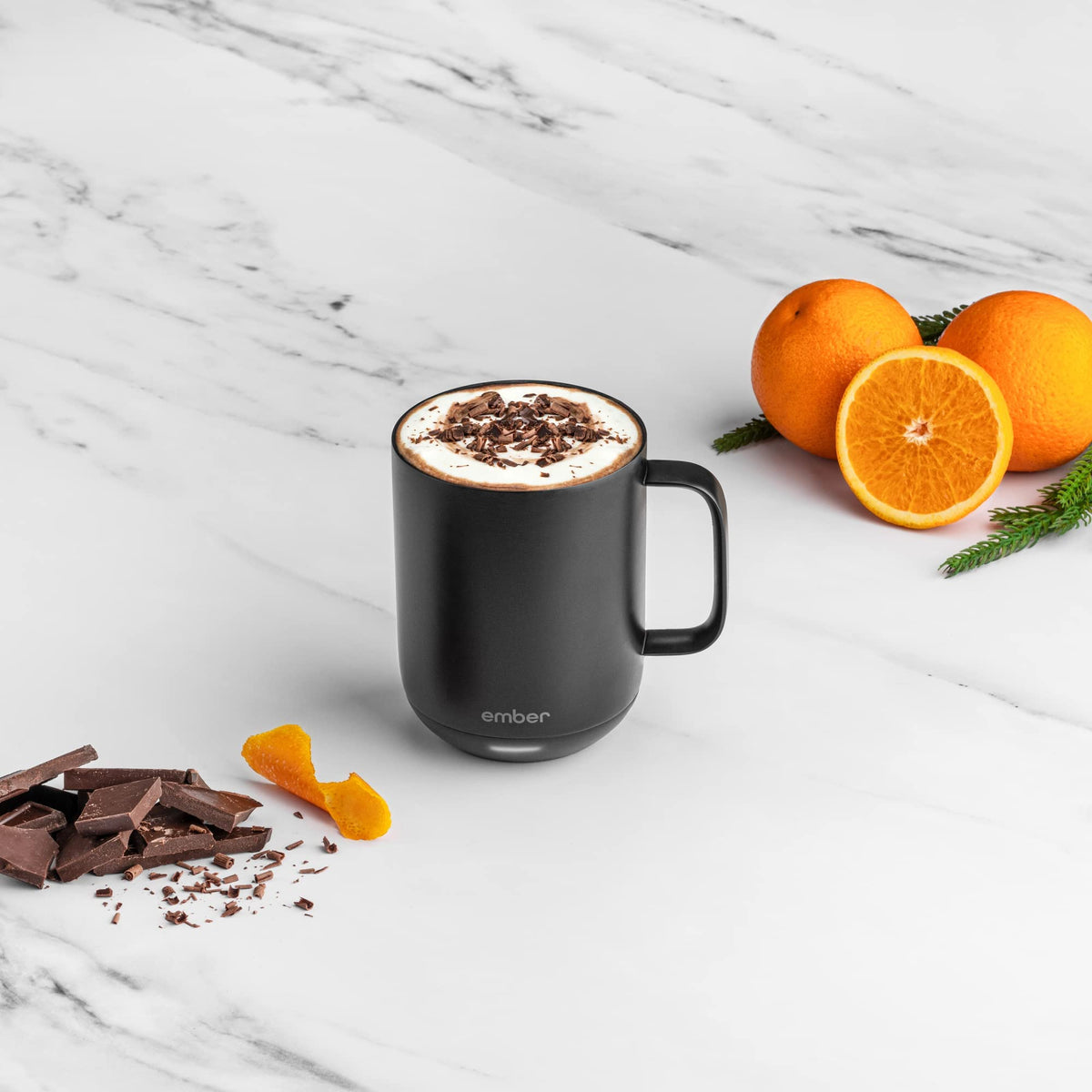10 oz Temperature Control Smart Mug with Milk Frother D487225