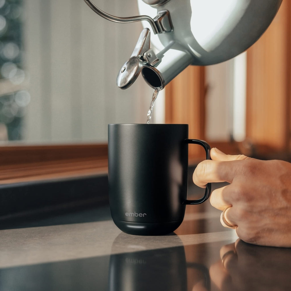 10 oz Temperature Control Smart Mug with Milk Frother D487225