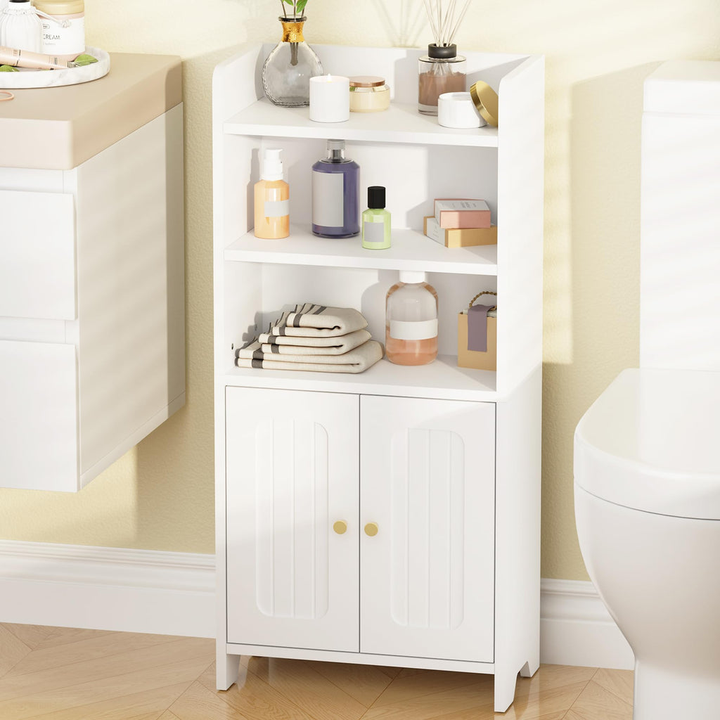 White 2 Door Bathroom Storage Cabinet O530514