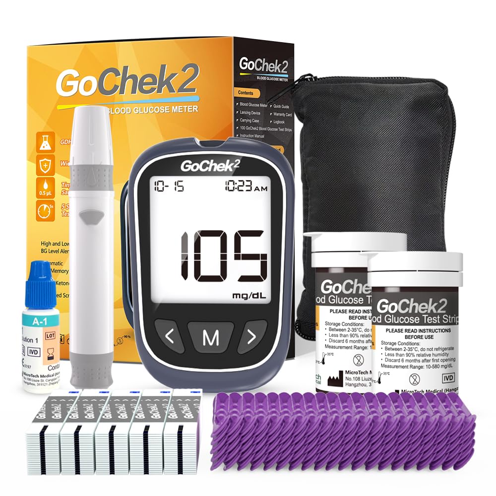 Blood Glucose Monitor Kit 100 Strips & Lancets C6127