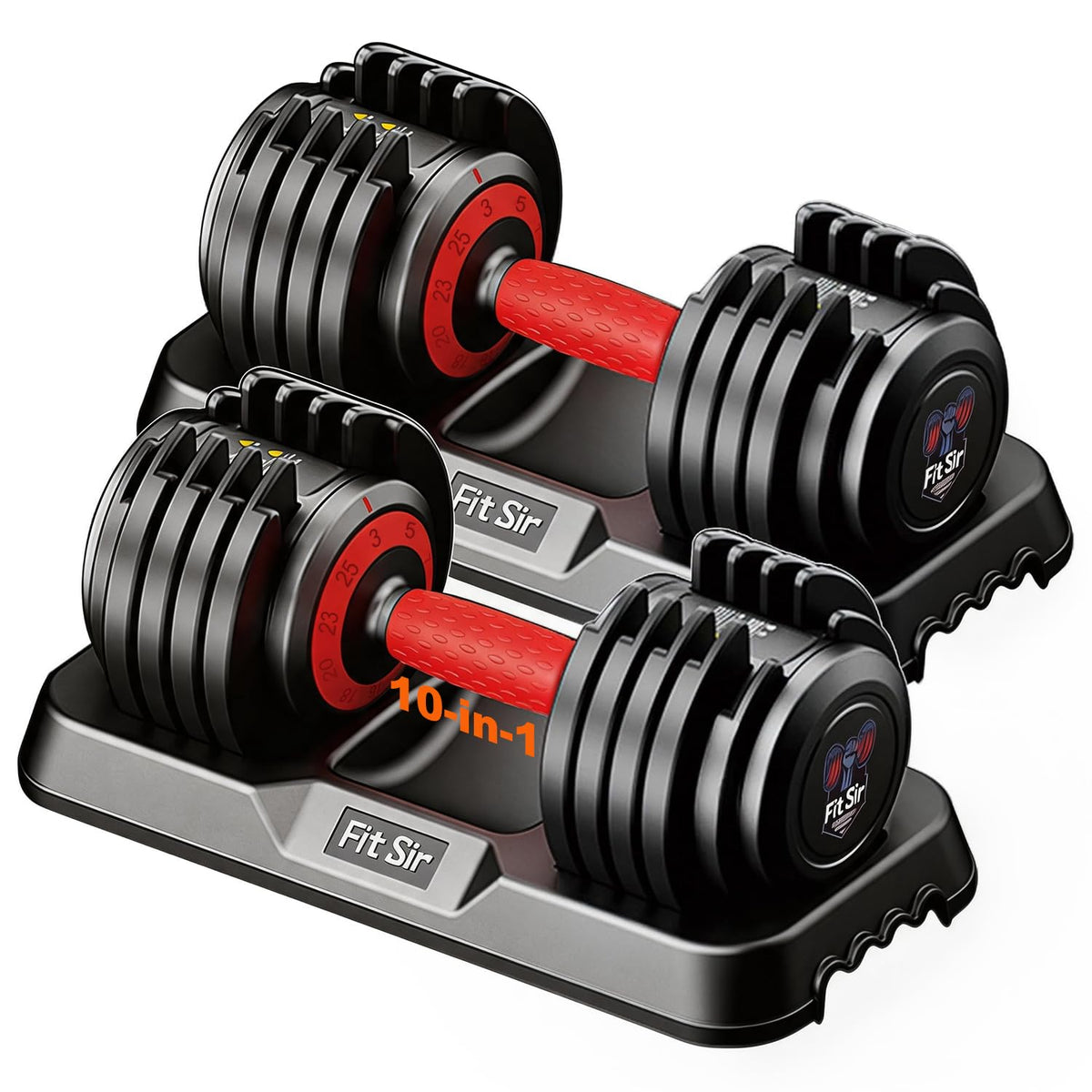 Adjustable Dumbbell Set 25LB/50LB/90LB with Storage Tray X7787