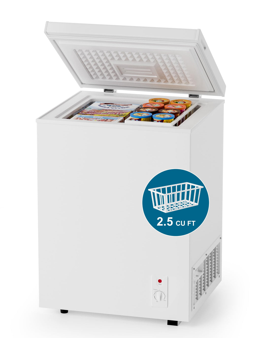 2.5 Cu.Ft White Chest Freezer X8118