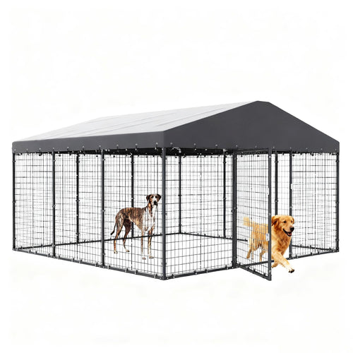 10 x 10 x 6 FT Outdoor Dog Kennel E12616