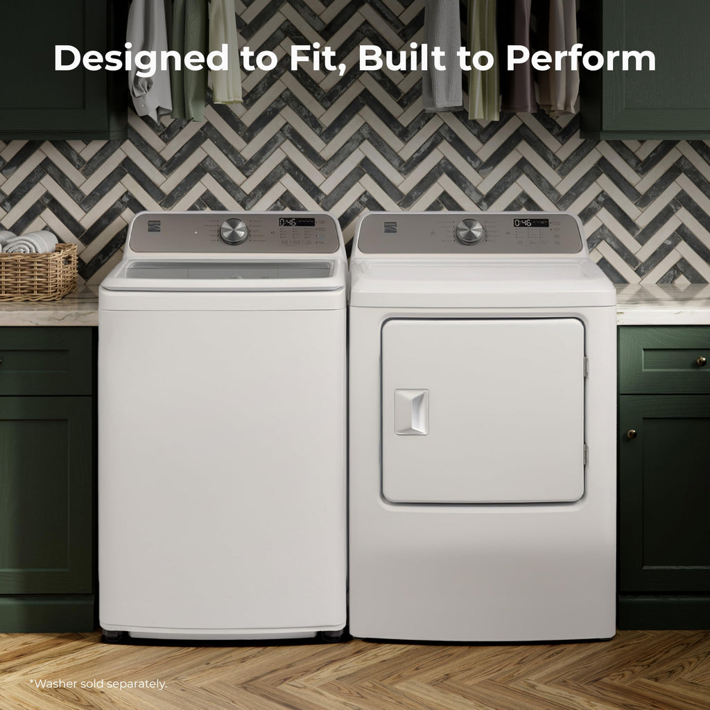 7.0 cu. ft. Front Load Electric Dryer - White D462