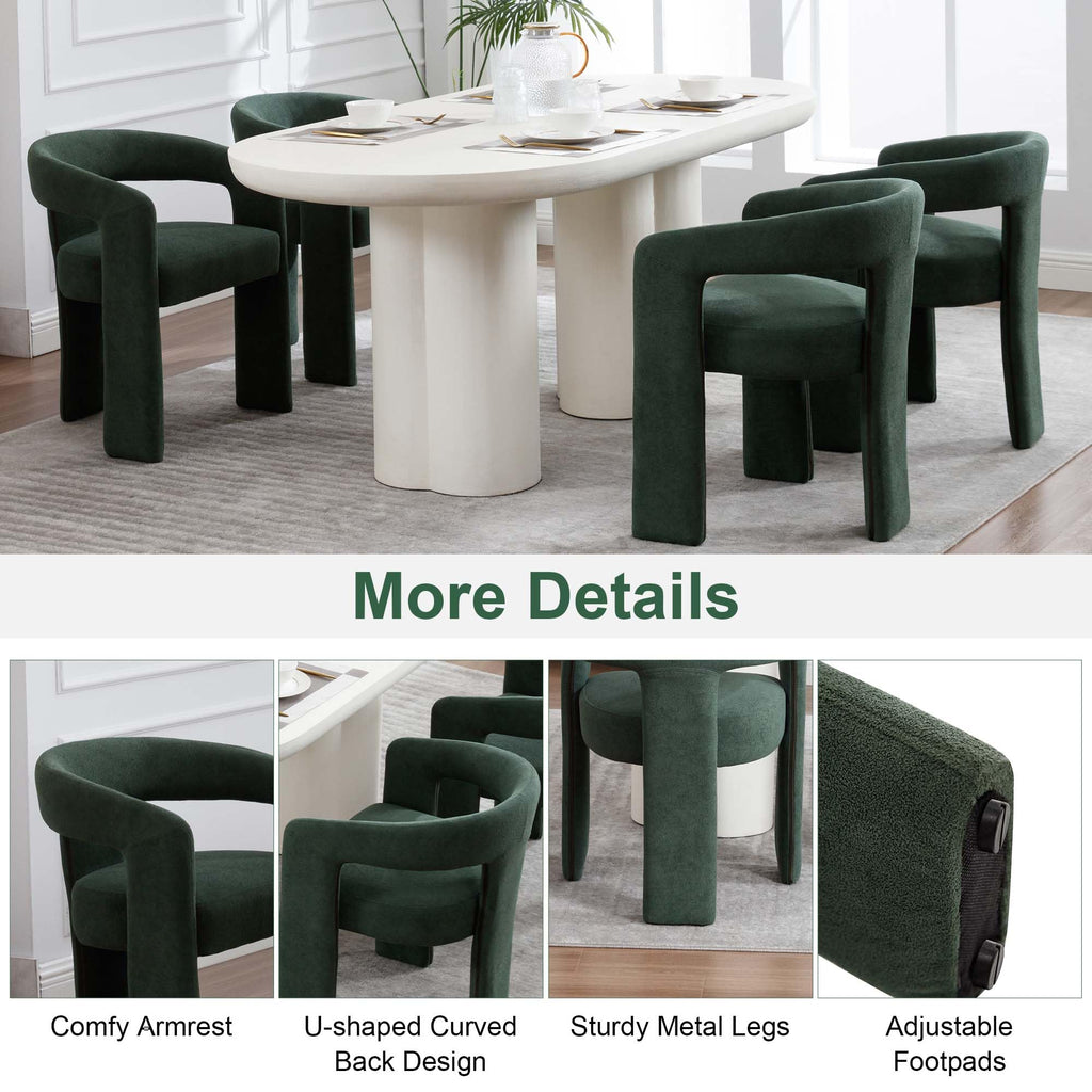 Green Upholstered Dining Chairs Set of 2 K19160