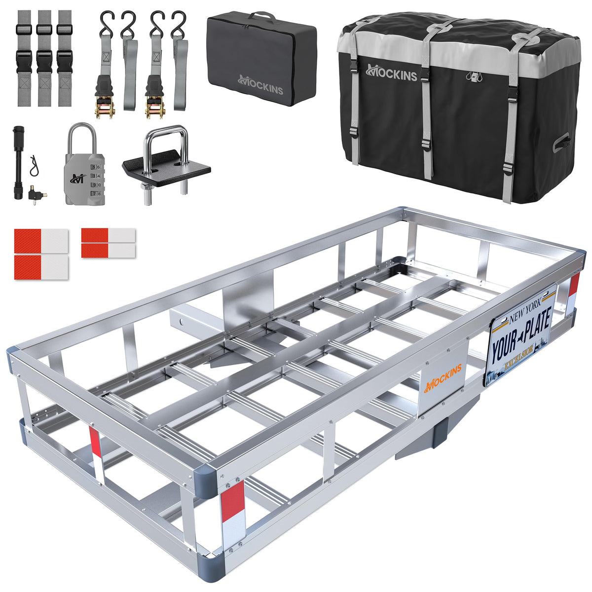 Aluminum Hitch Cargo Carrier & Cargo Bag E363