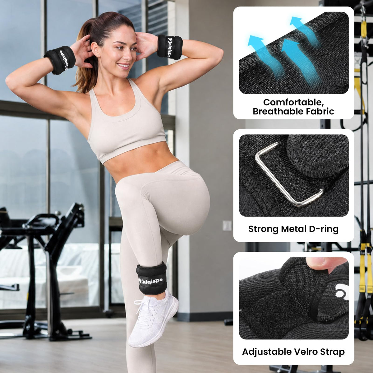 Ankle Weights 1 Pair with Adjustable Straps A626