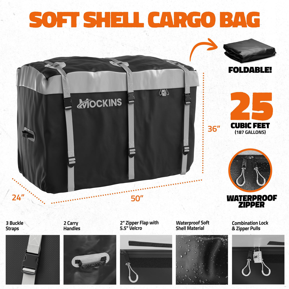 Aluminum Hitch Cargo Carrier & Cargo Bag E363