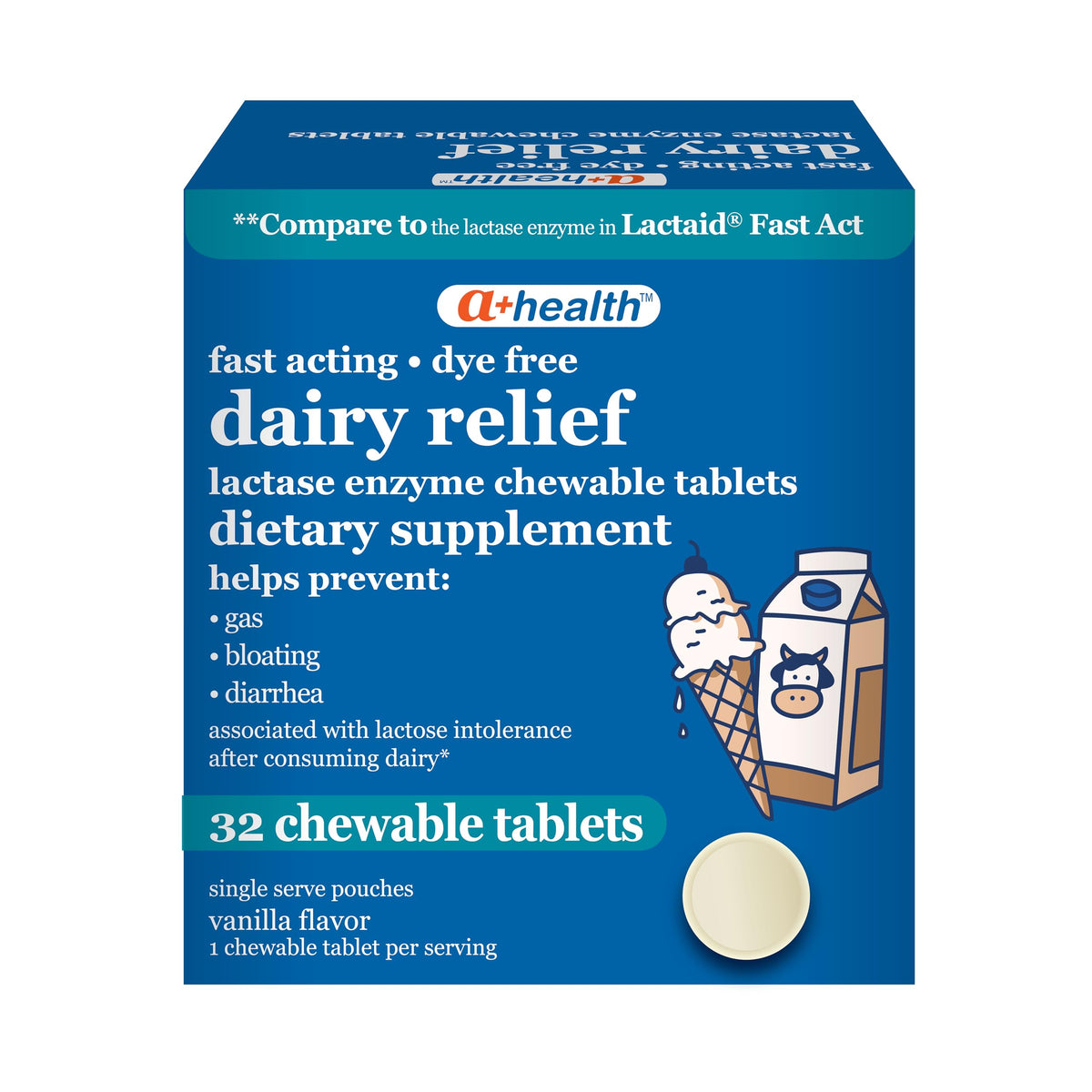 Lactase Enzyme Chewable Tablets 32 Count M5135