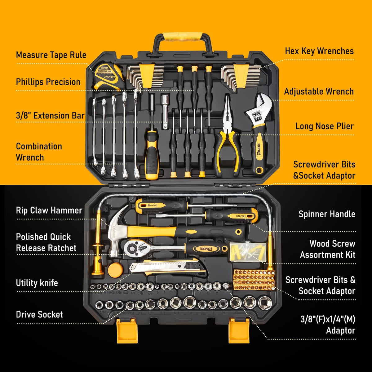 Tool Set with Storage Case E910