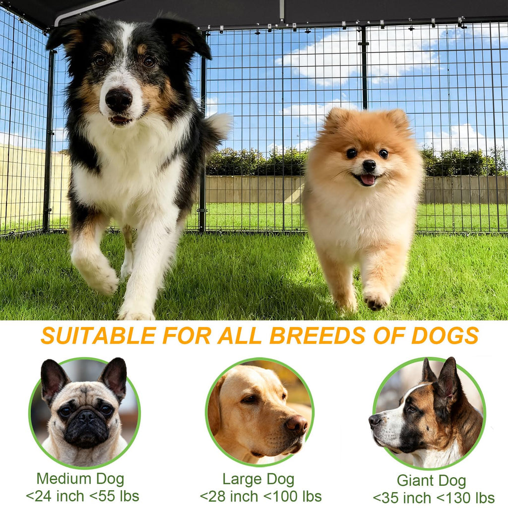 10 x 10 x 6 FT Outdoor Dog Kennel E12616