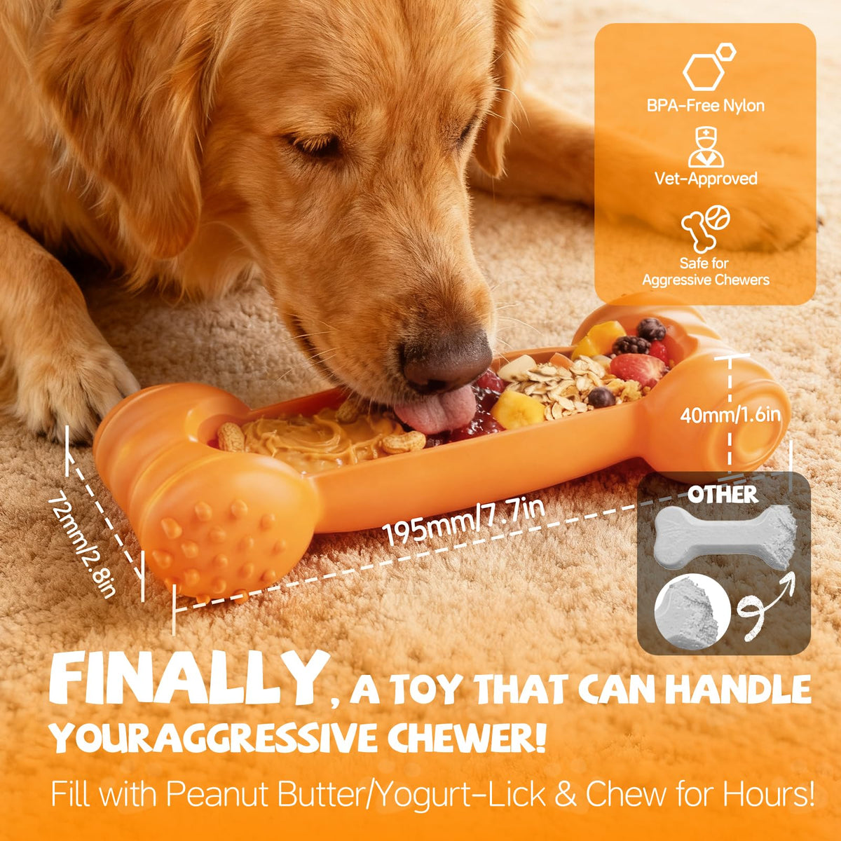 2-Pack Slow Feeder Chew Toy S43549