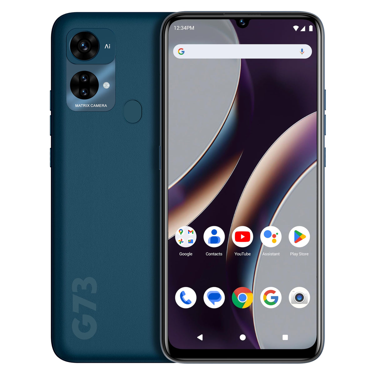 Unlocked 6.8” HD+ Infinity Display 128/6GB Triple 50MP Camera Blue X482041