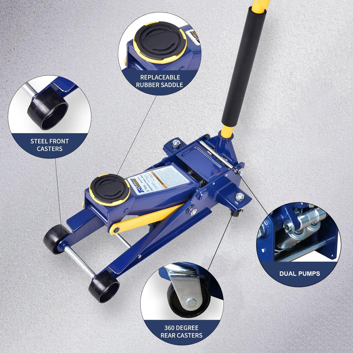 3 Ton Low Profile Hydraulic Floor Jack Q308097