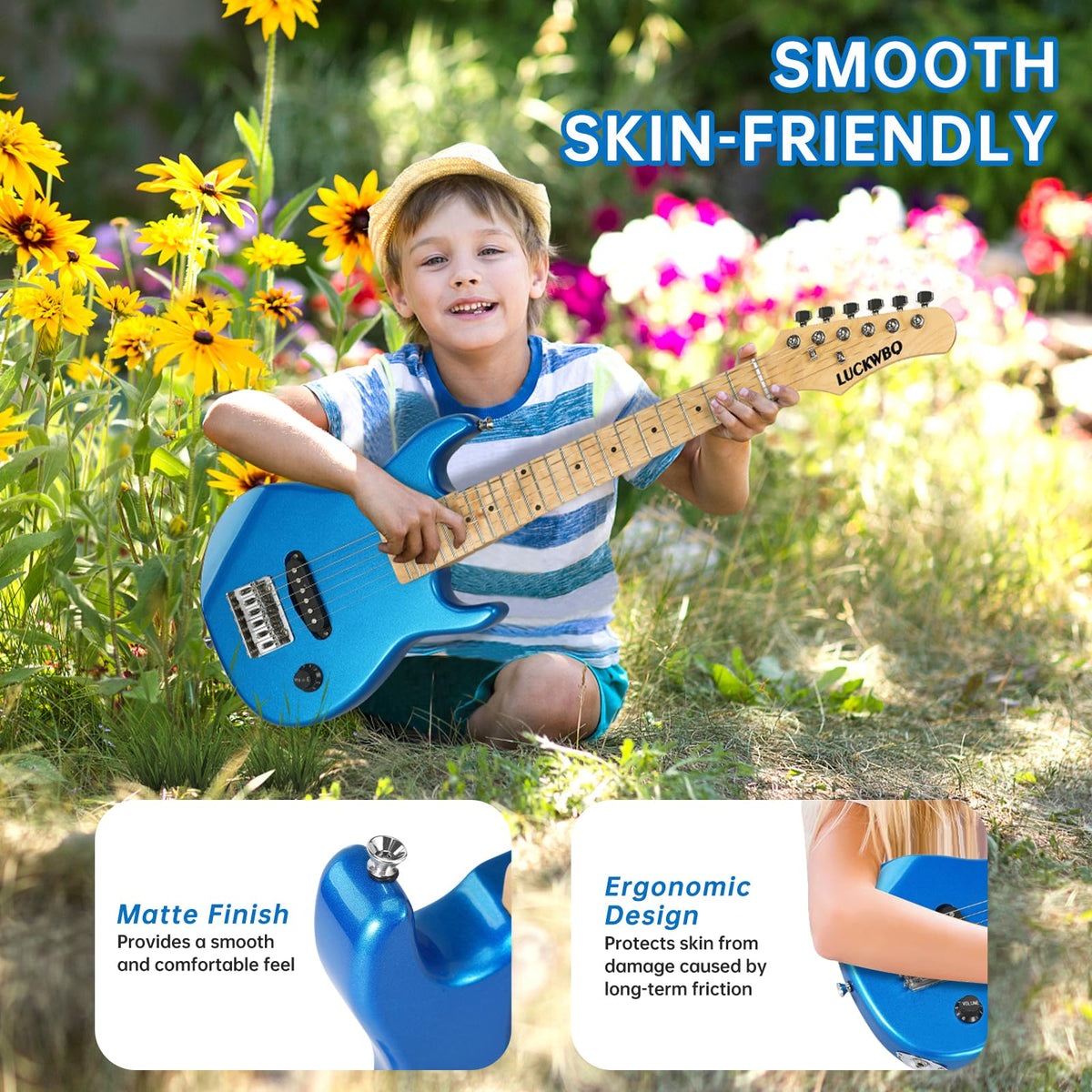 30 Inch Kids ST Style Mini Electric Guitar Beginner Kit with Amplifier X99312