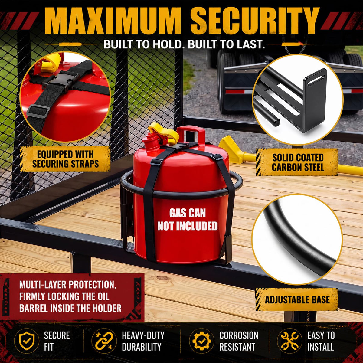 5 Gallon Gas Can Holder E987