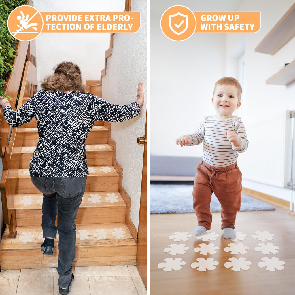 24 PCS Clear Non Slip Bathtub Stickers N3779