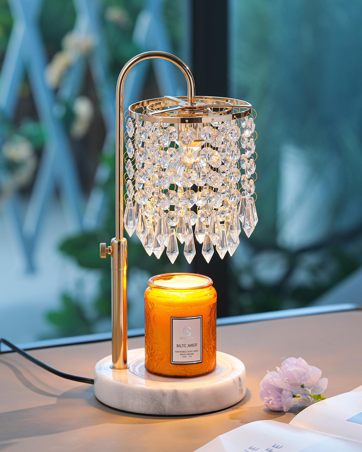 Candle Warmer Lamp with Timer Dimmer and 3 Bulbs L792697