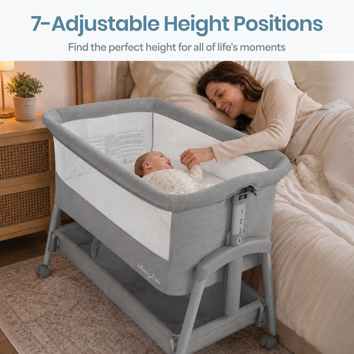 Foldable Portable Bassinet - Gray M2557