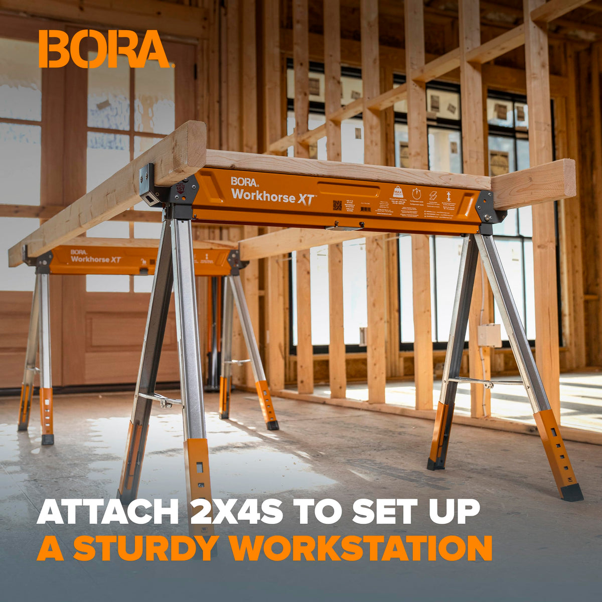 Adjustable Height Folding Sawhorse Q229431