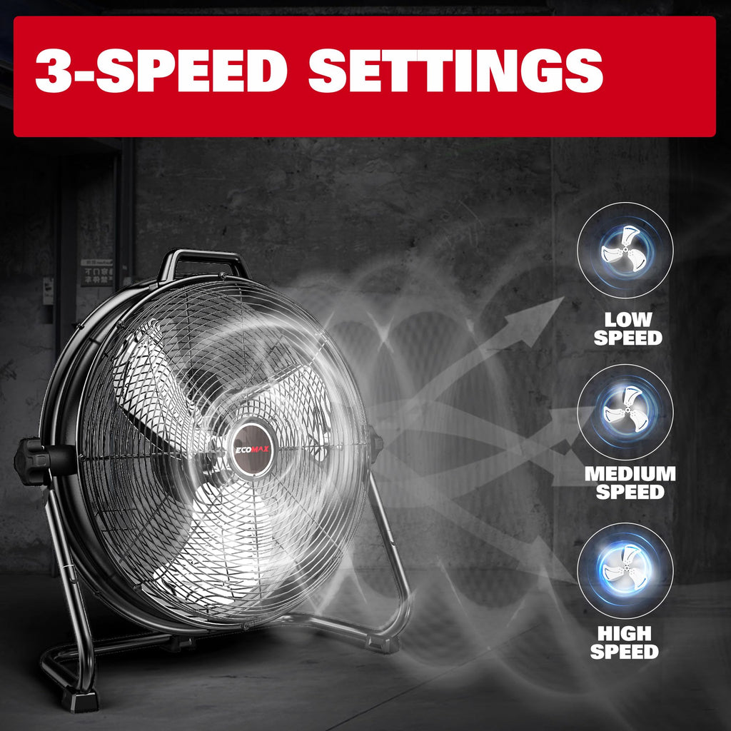 20-Inch 2300 CFM 3-Speed Industrial Drum Fan X82325