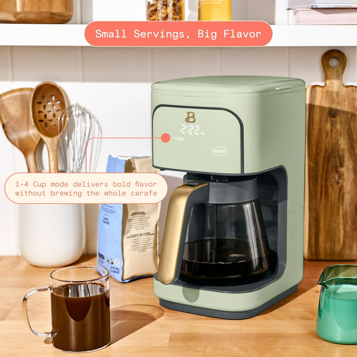 12 Cup Programmable Drip Coffee Maker with Glass Carafe O416
