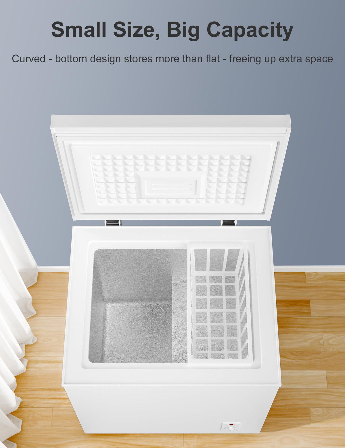 2.5 Cu.Ft White Chest Freezer X8118