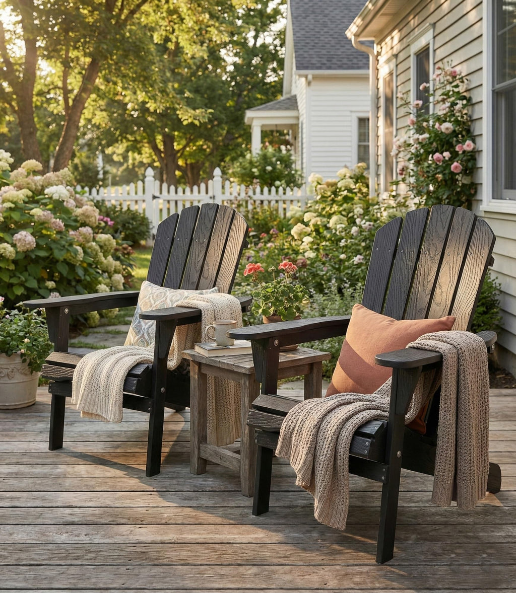 Folding Solid Cedar Wood Adirondack Chair D5762