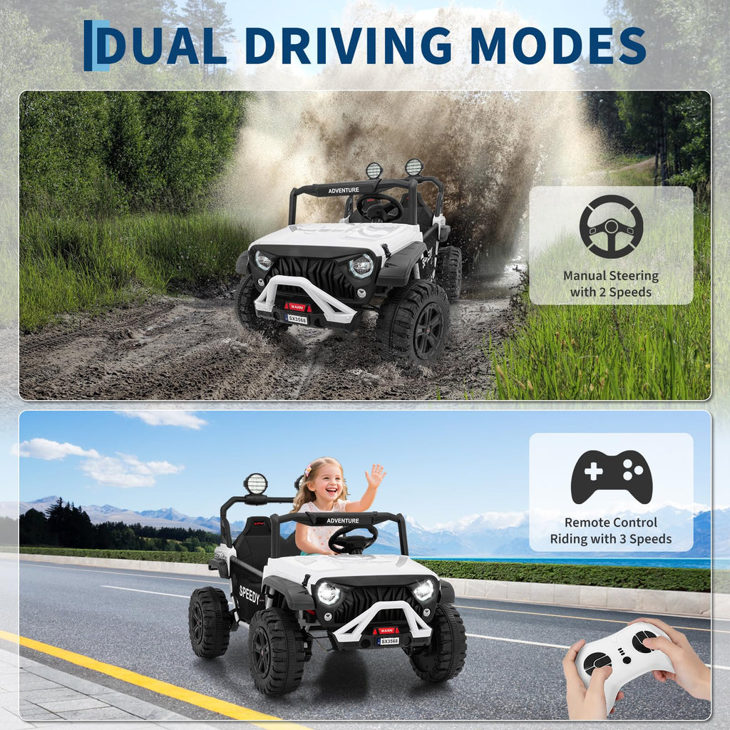 24V 4WD Electric Car 2 Seater UTV with Remote Control B79742