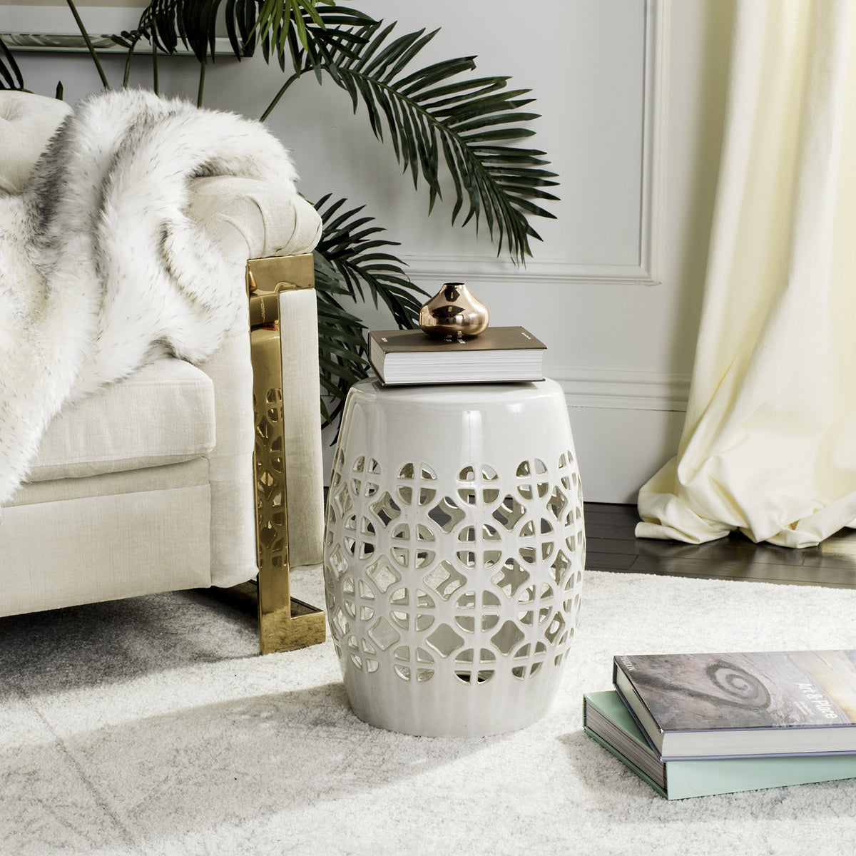 Ceramic Garden Stool L4304