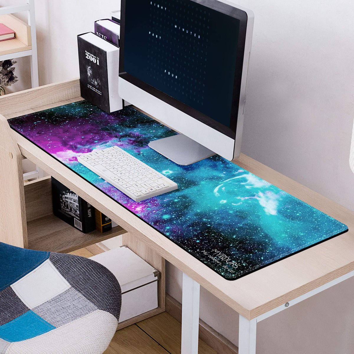 XXL Gaming Mouse Pad 48x16 Inches Fabric Non-Slip Rubber I111