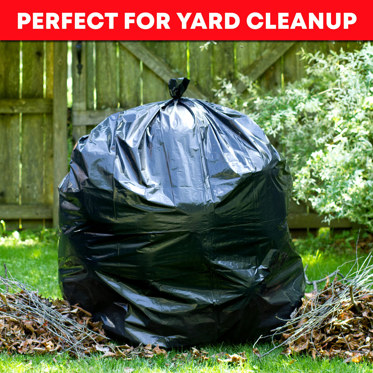 55-60 Gallon Heavy Duty Black Trash Bags 150 Bags O116