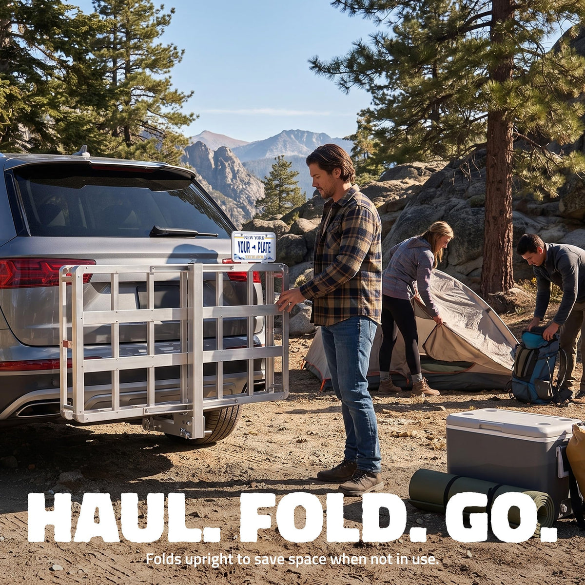 Aluminum Hitch Cargo Carrier & Cargo Bag E363